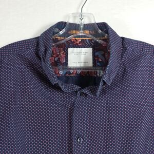 Cactus Man by Ricky Singh Navy Blue Men's Size XL Short Sleeve Button Down Shirt